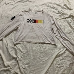 White vans long sleeve crop top, from pacsun